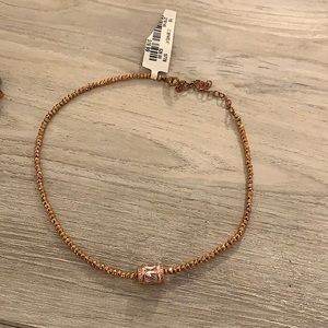 Rose gold choker necklace